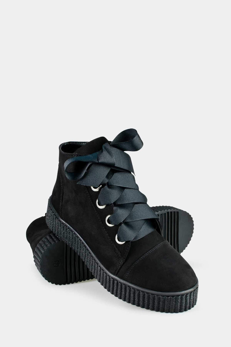 Czarne sneakersy damskie DARCEL - Harpers.pl