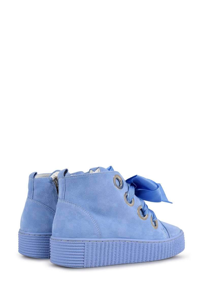 Niebieskie sneakersy damskie 6836 - Harpers.pl