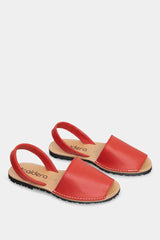 Czerwone sandały damskie 550 - Harpers.pl