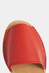 Czerwone sandały damskie 550 - Harpers.pl
