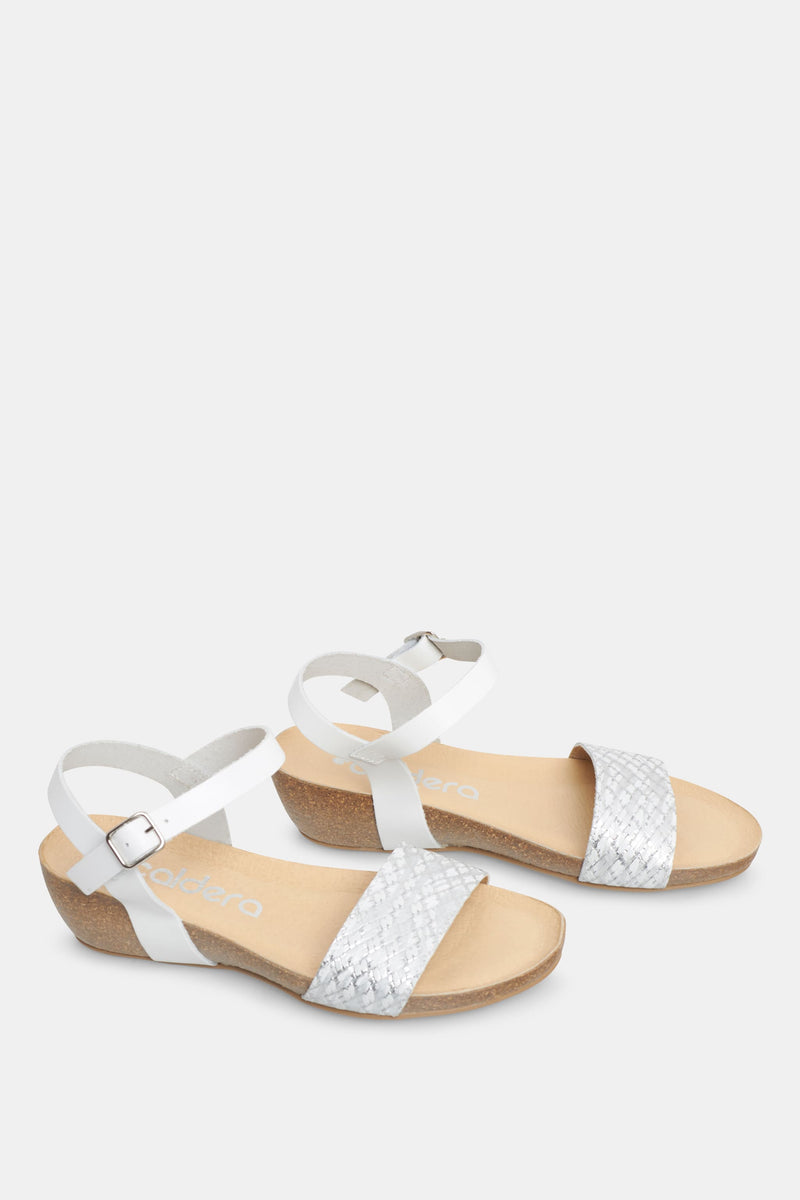 Białe sandały damskie R121 - Harpers.pl