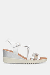 Białe sandały damskie R6223 - Harpers.pl