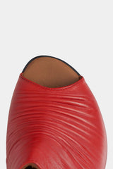 Czerwone sandały damskie 065 - Harpers.pl