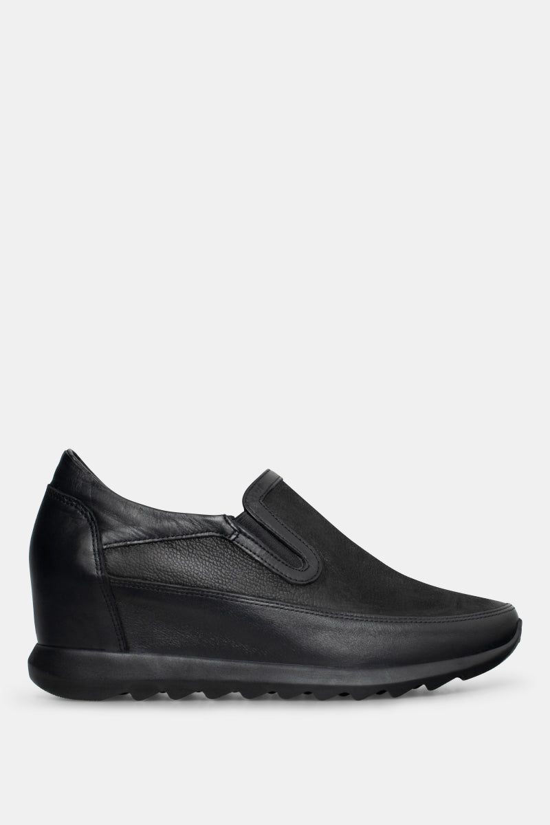 Czarne sneakersy damskie 9603