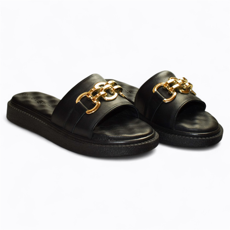 BLACK WOMEN'S FLIP-FLOPS BY VISEDRA