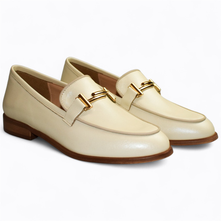 STEFFE PEARL-COLORED WOMEN'S LOW-TOP SHOES