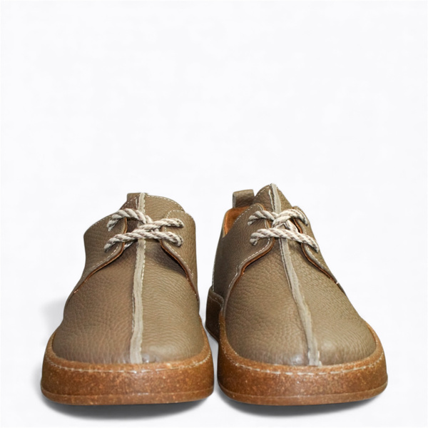 OLIRIEN WOMEN'S TAUPE LEATHER LOAFERS