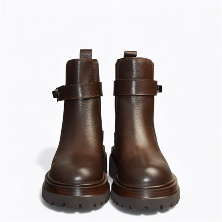 BRĄZOWE BOTKI DAMSKIE MIRANIL