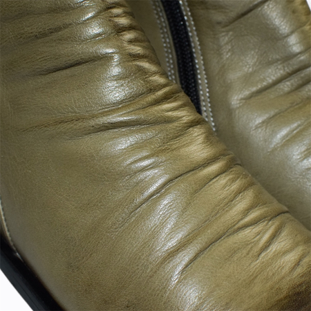 SKÓRZANE ZIELONE BOTKI DAMSKIE ZENETHA