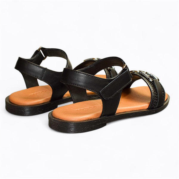 BLACK WOMEN'S SANDALS BY ISLAVIA