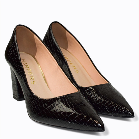 Czarne czółenka damskie Lisandra