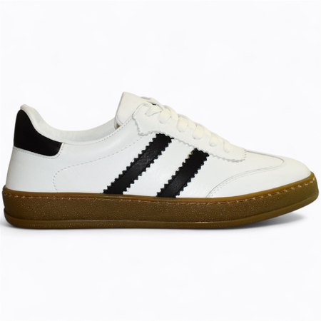 SKÓRZANE BIAŁE SNEAKERSY DAMSKIE MAGLINE