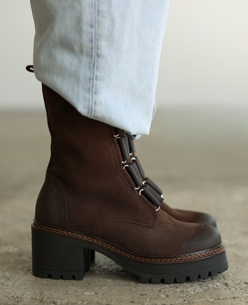 Iternia Brown Leather Women's Hiking Boots