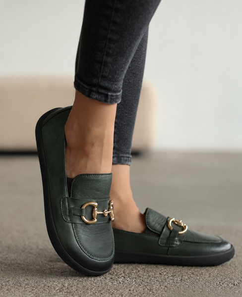 Jasirea Women's Emerald Leather Barefoot Low-Top Shoes