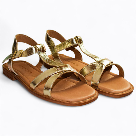 ALENCIA WOMEN'S GOLD SANDALS