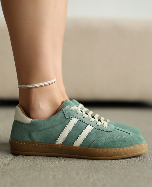 Magline Women's Mint Leather Sneakers