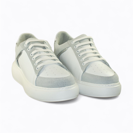 Skórzane białe sneakersy damskie Feralda
