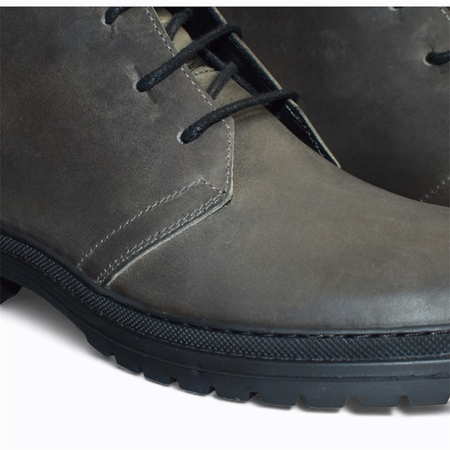 SKÓRZANE SZARE TRZEWIKI MĘSKIE DAVISON
