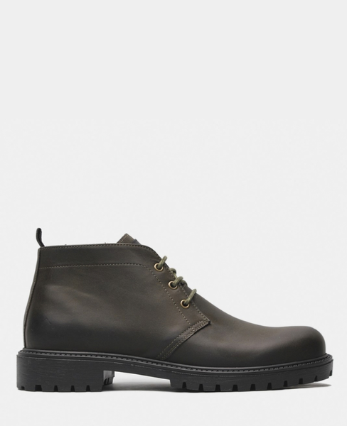 Emilson Men's Khaki Leather Boots