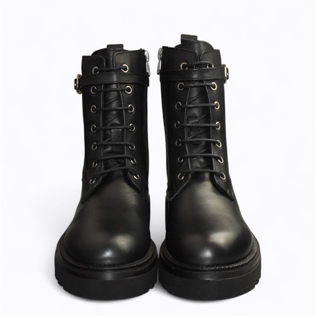 Fenolin Women's Black Leather Boots