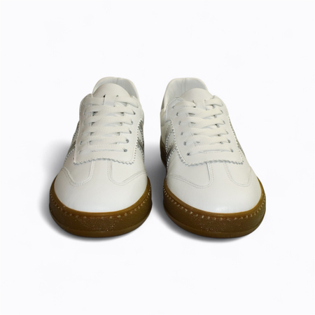 SKÓRZANE BIAŁE SNEAKERSY DAMSKIE MAGLINE