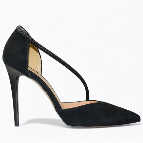 Restine Women's Black Leather Pumps