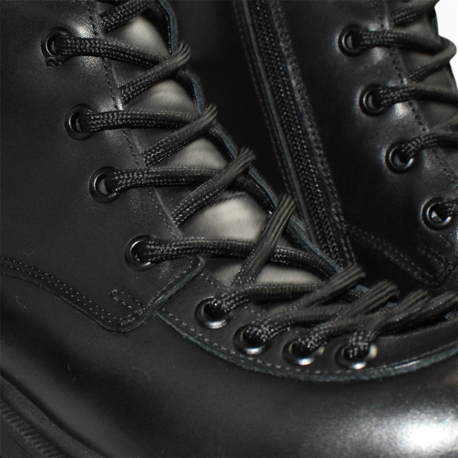 Skórzane czarne trzewiki damskie Orestia