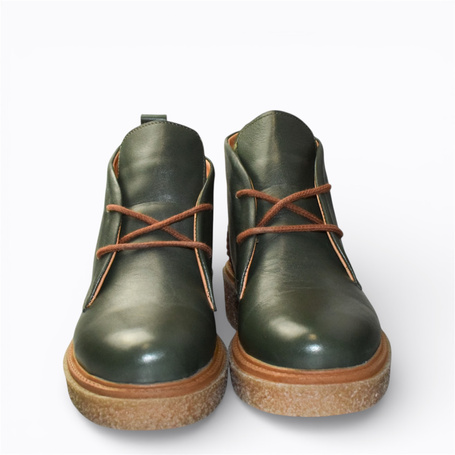 Astrena Women's Green Leather Boots