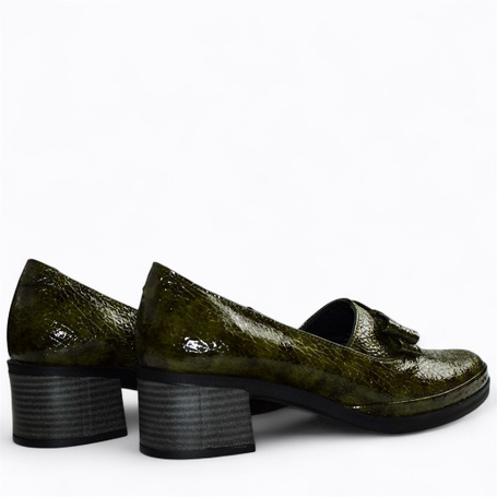 Wattia Women's Green Leather Pumps