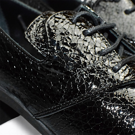 SKÓRZANE CZARNE PÓŁBUTY DAMSKIE LUTHERA