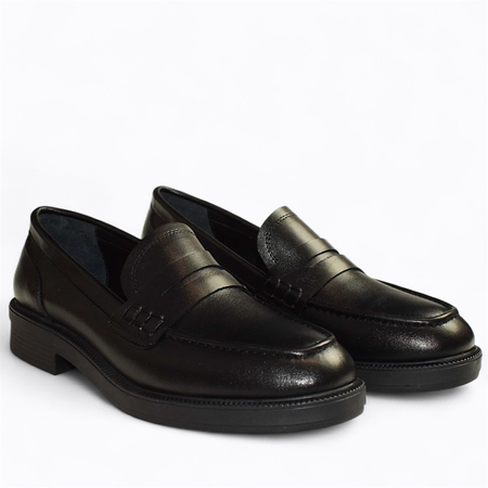 SKÓRZANE CZARNE PÓŁBUTY DAMSKIE GABELIA