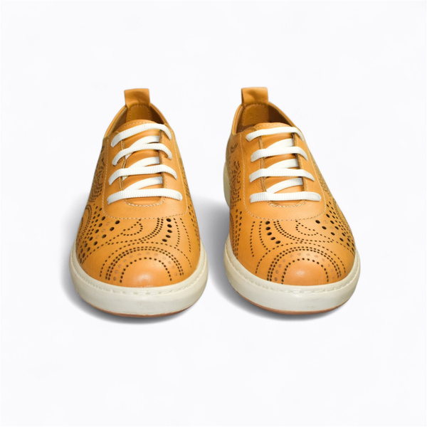 LANIVIA WOMEN'S MUSTARD-COLORED LOW-TOP SHOES