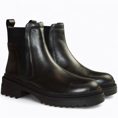 CZARNE BOTKI DAMSKIE INORITH