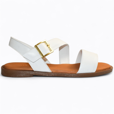 DOVIRIA WHITE WOMEN'S SANDALS