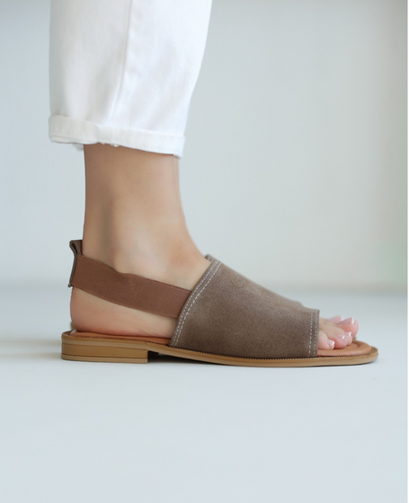 Pavrita Women's Gray Leather Sandals