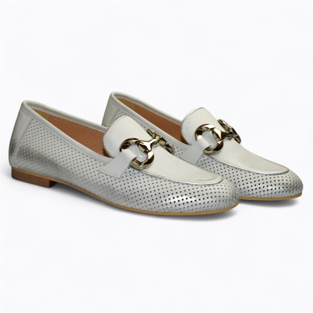 SANORA WOMEN'S SILVER LOW-CUT SHOES