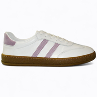 Skórzane białe sneakersy damskie Magline