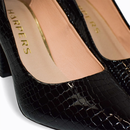 Czarne czółenka damskie Lisandra