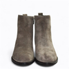 SKÓRZANE SZARE BOTKI DAMSKIE NORAVIA