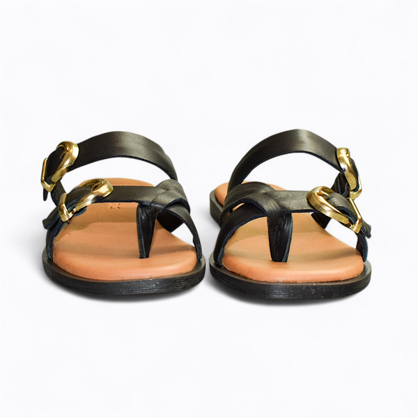 ADRIVIA BLACK WOMEN'S FLIP-FLOPS