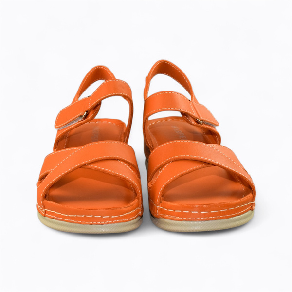 ELIADNA WOMEN'S ORANGE SANDALS