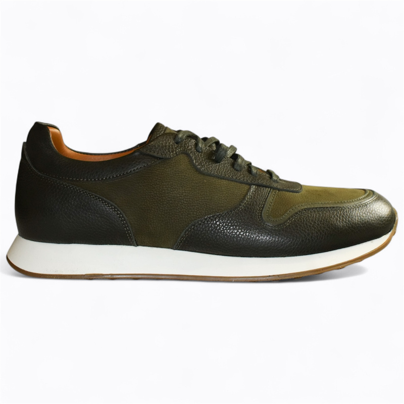 DERRICK MEN'S GREEN LOAFERS