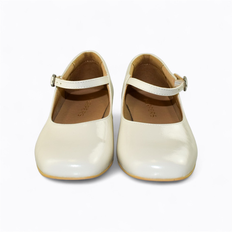 Rohilia Beige Leather Women's Low-Cut Shoes