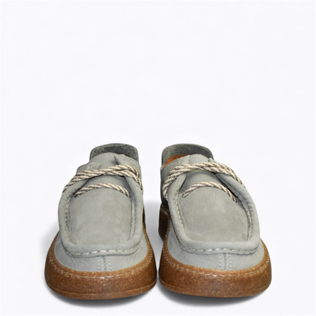 SKÓRZANE SZARE PÓŁBUTY DAMSKIE VORELIA