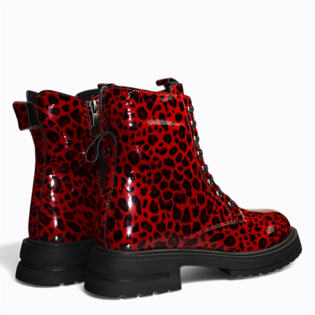 Belanor Women's Red Leather Boots