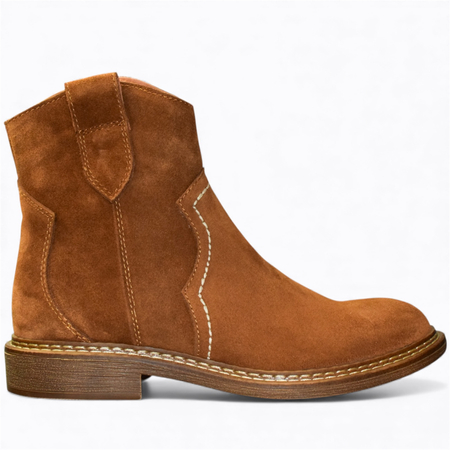 SKÓRZANE RUDE KOWBOJKI DAMSKIE DIMIRIA