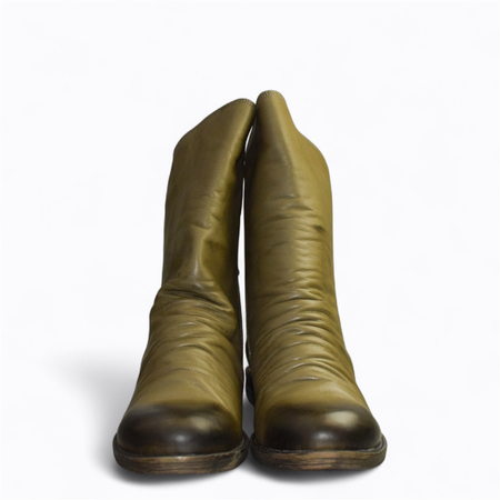 Zielone botki damskie Caliona