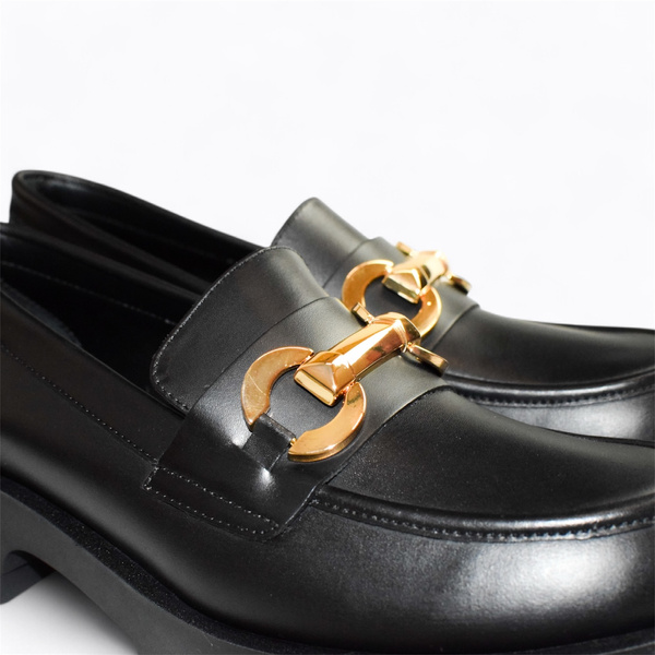 Tilomea Women's Black Leather Low-Cut Shoes