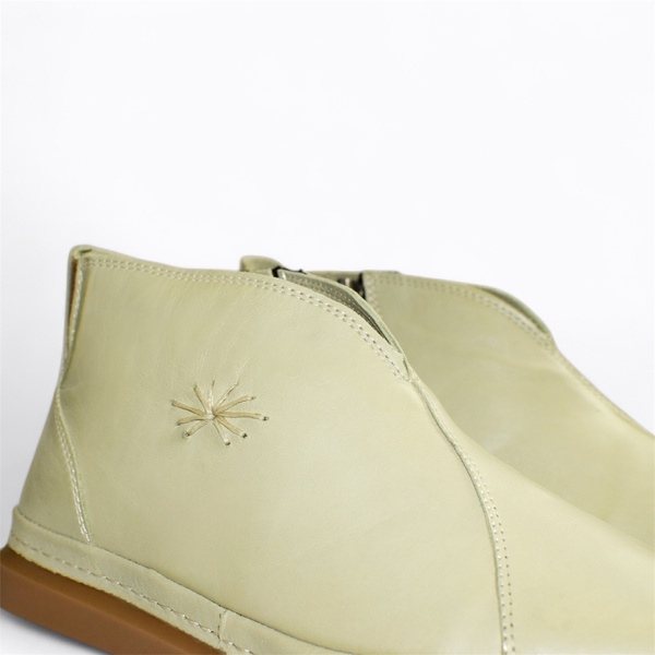 Simoria Women's Green Leather Boots