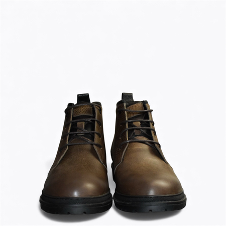 Skórzane brązowe trzewiki męskie Davison